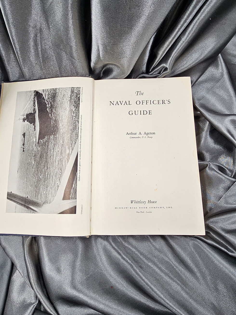 Miniaturbild: WWII US WOMEN NAVY WAVES OWNED OFFICER GUIDE 