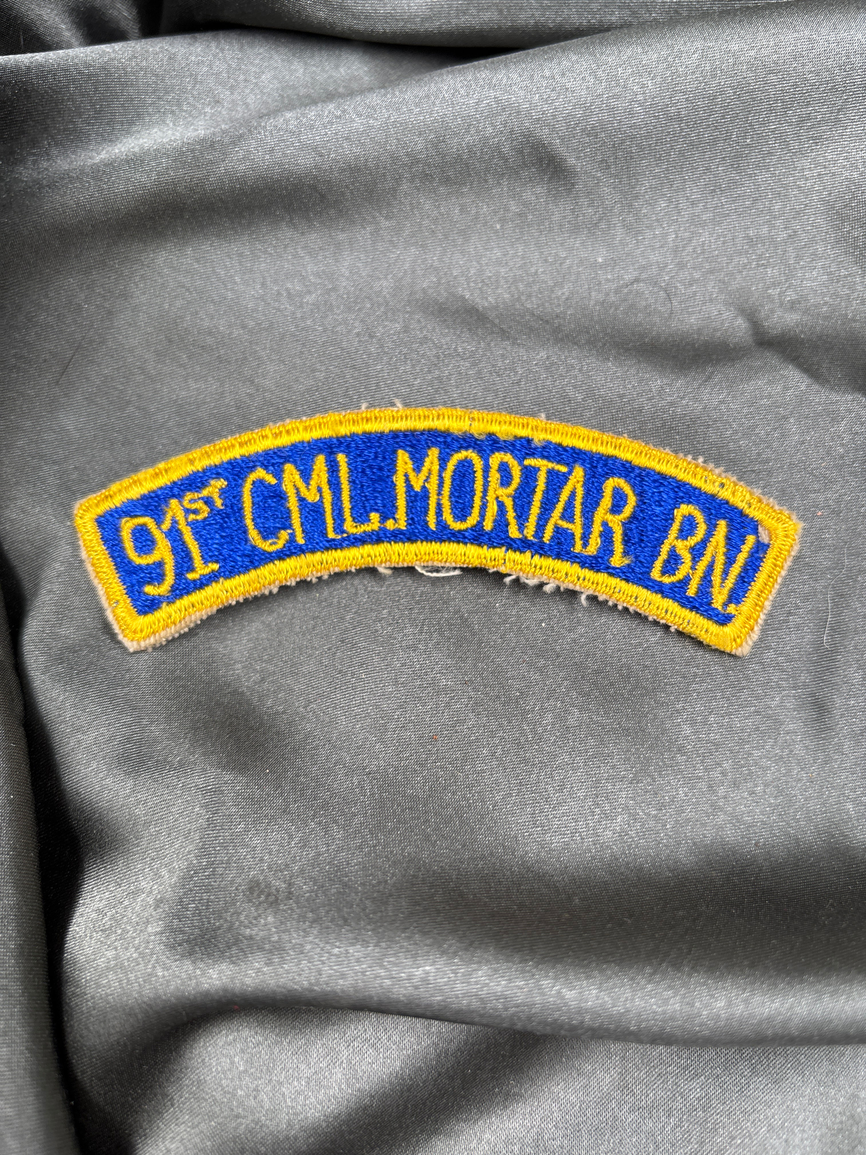 WWII 91ST CHEMICAL MORTAR BATTALION TAB 