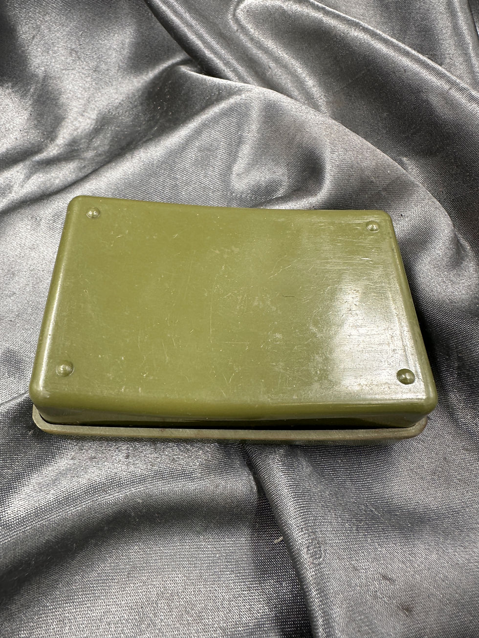 Thumbnail: WWII US ARMY SOAP DISH AND SOAP