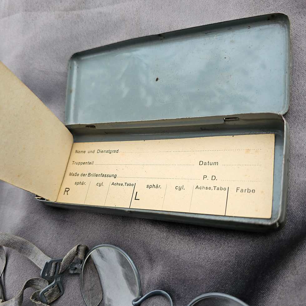 Thumbnail: WWII German Glasses for Gas Mask