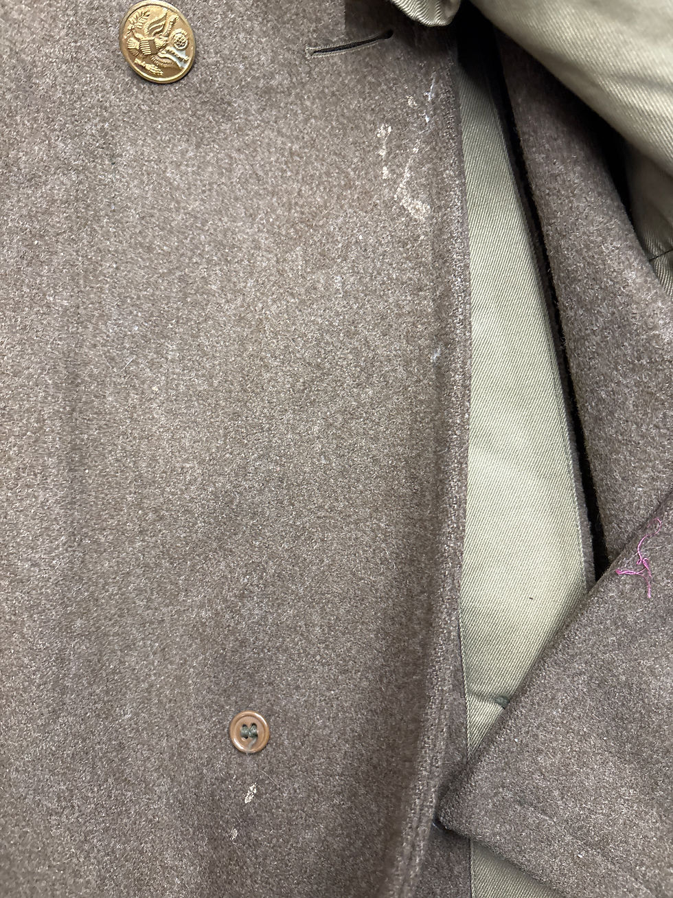 サムネイル： WWII US ARMY TRAINING CLASS A JACKET & OVERCOAT SIZE 36