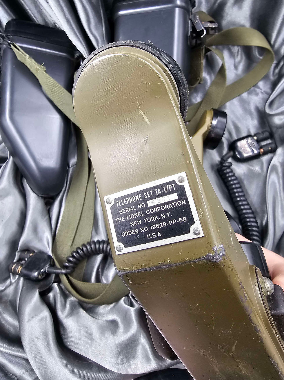 Thumbnail: VIETNAM WAR ERA TA-1/PT M38 JEEP RADIO FIELD PHONE  HANDSET