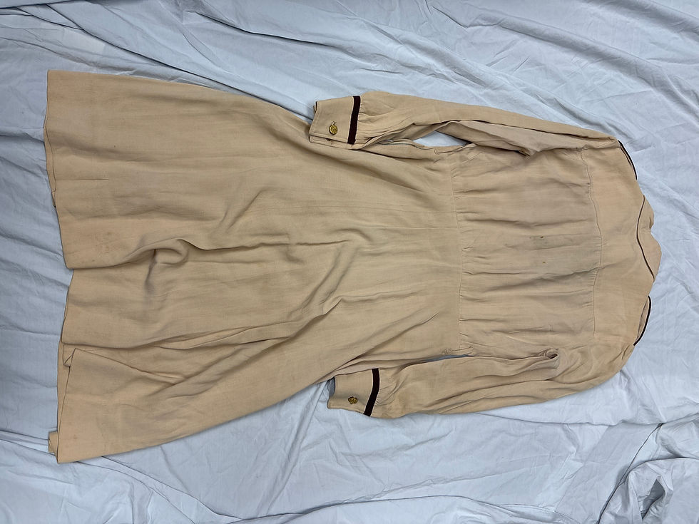 Thumbnail: WWII US ARMY NURSE SUMMER BEIGE OFF DUTY DRESS