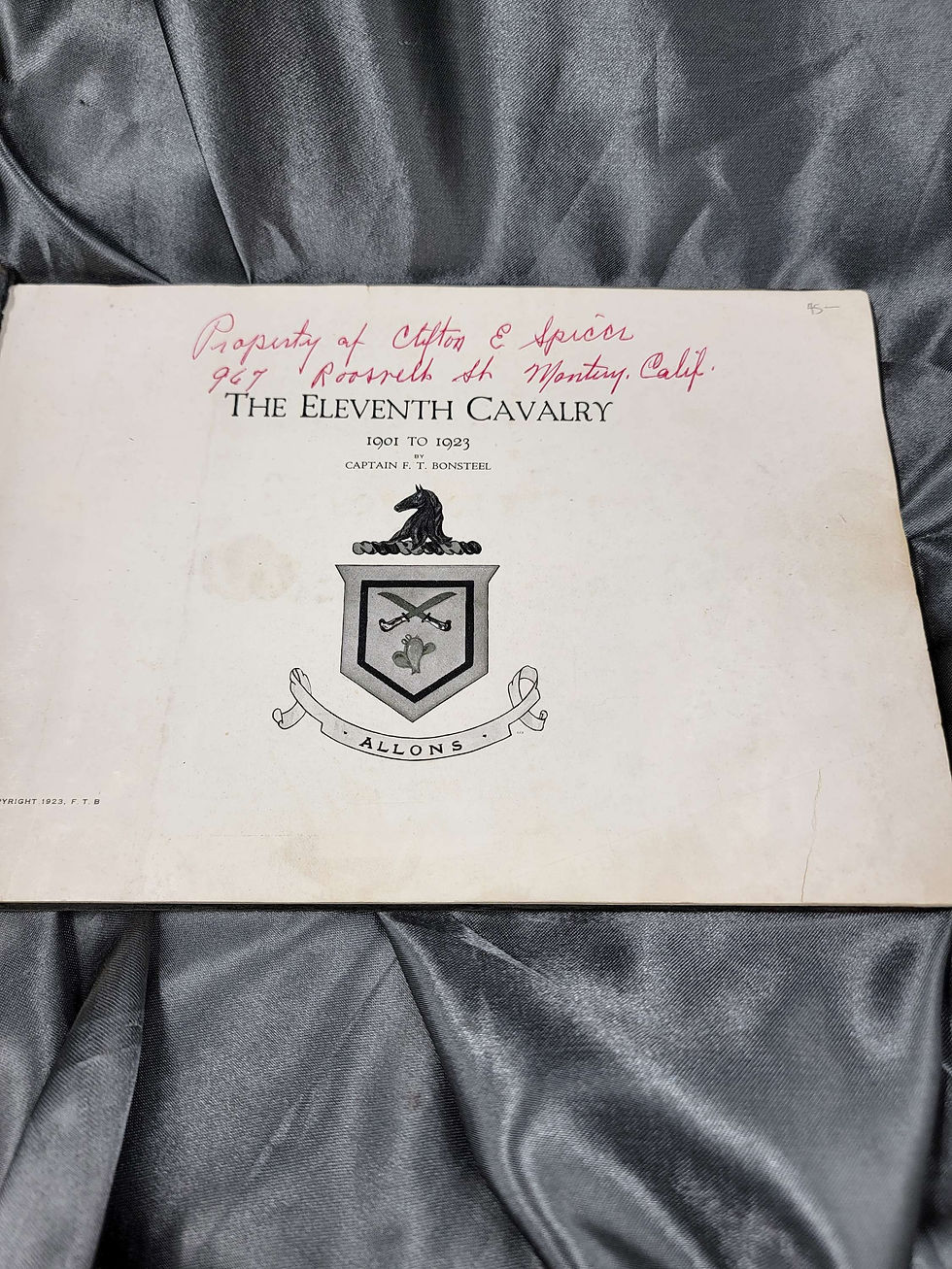 Thumbnail: WWI ERA CAVALRY ROSTER BOOK 