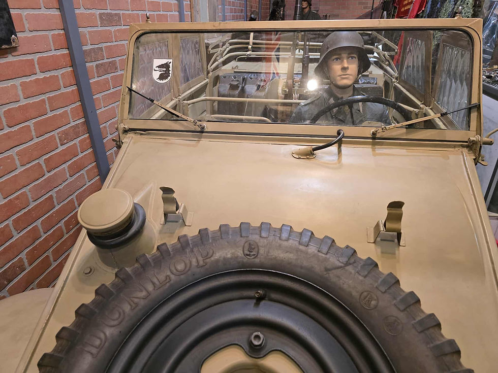German Militaria display at the War Front