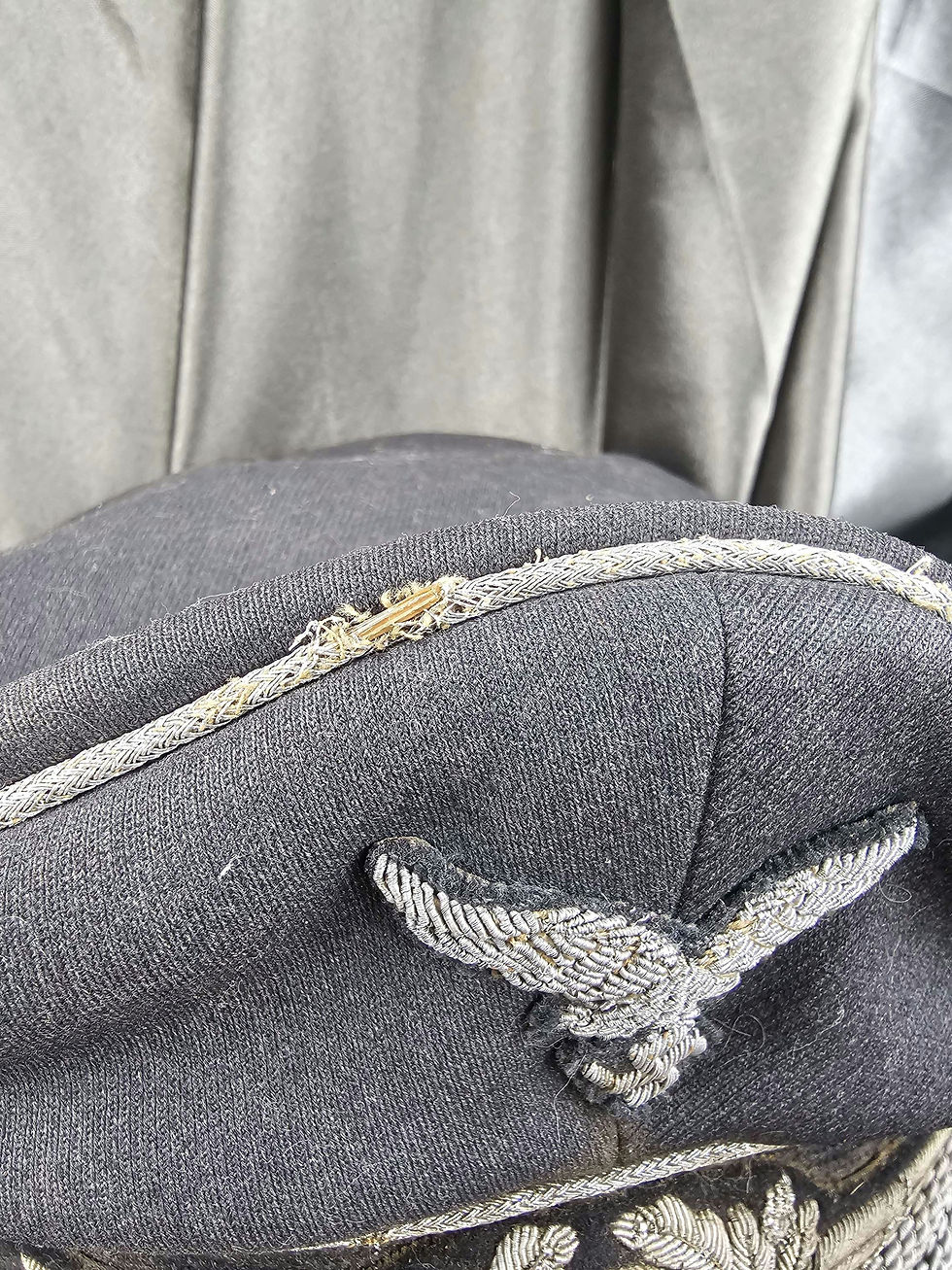 Thumbnail: WWII GERMAN LUFTWAFFE OFFICER VISOR CAP