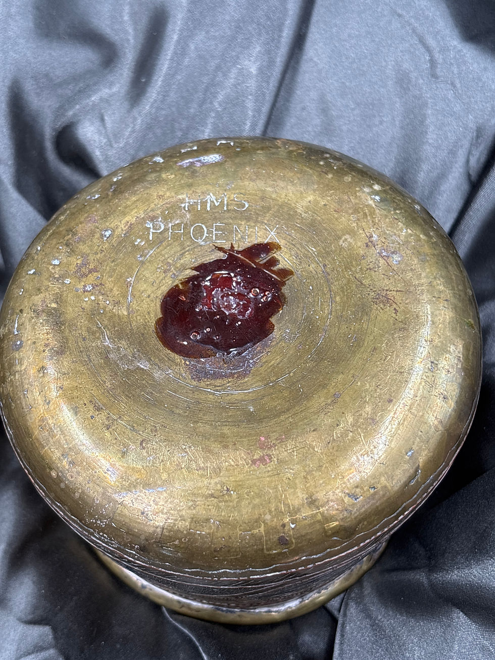 Thumbnail: WWI SHELL SOUVENIR TRENCH ART VASE