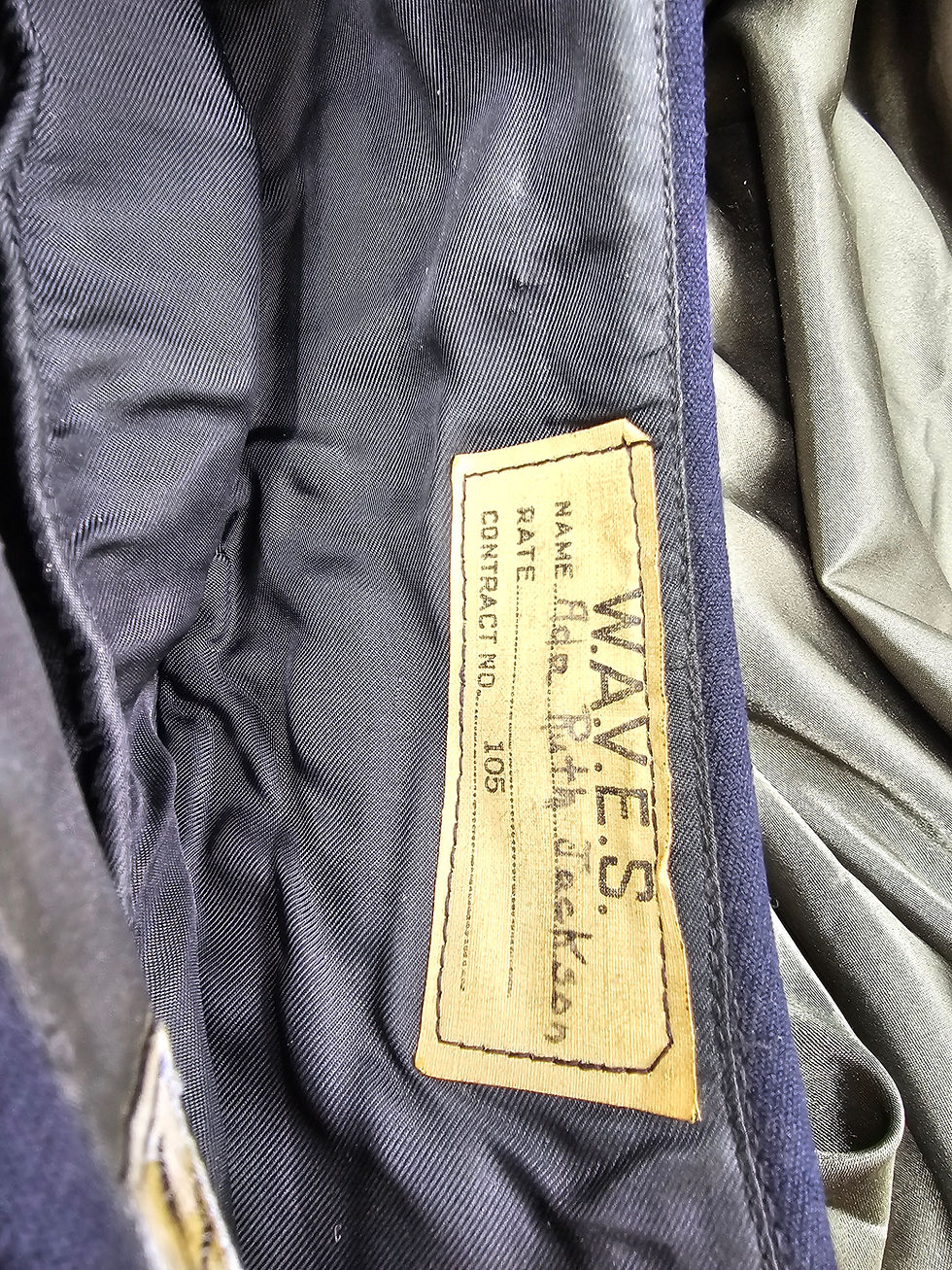 Thumbnail: WWII US COAST GUARD SPARS OVERSEAS CAP