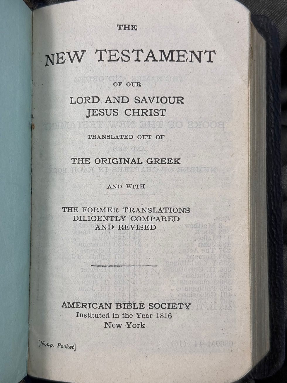 Thumbnail: WWII ERA NURSE CADET NEW TESTAMENT