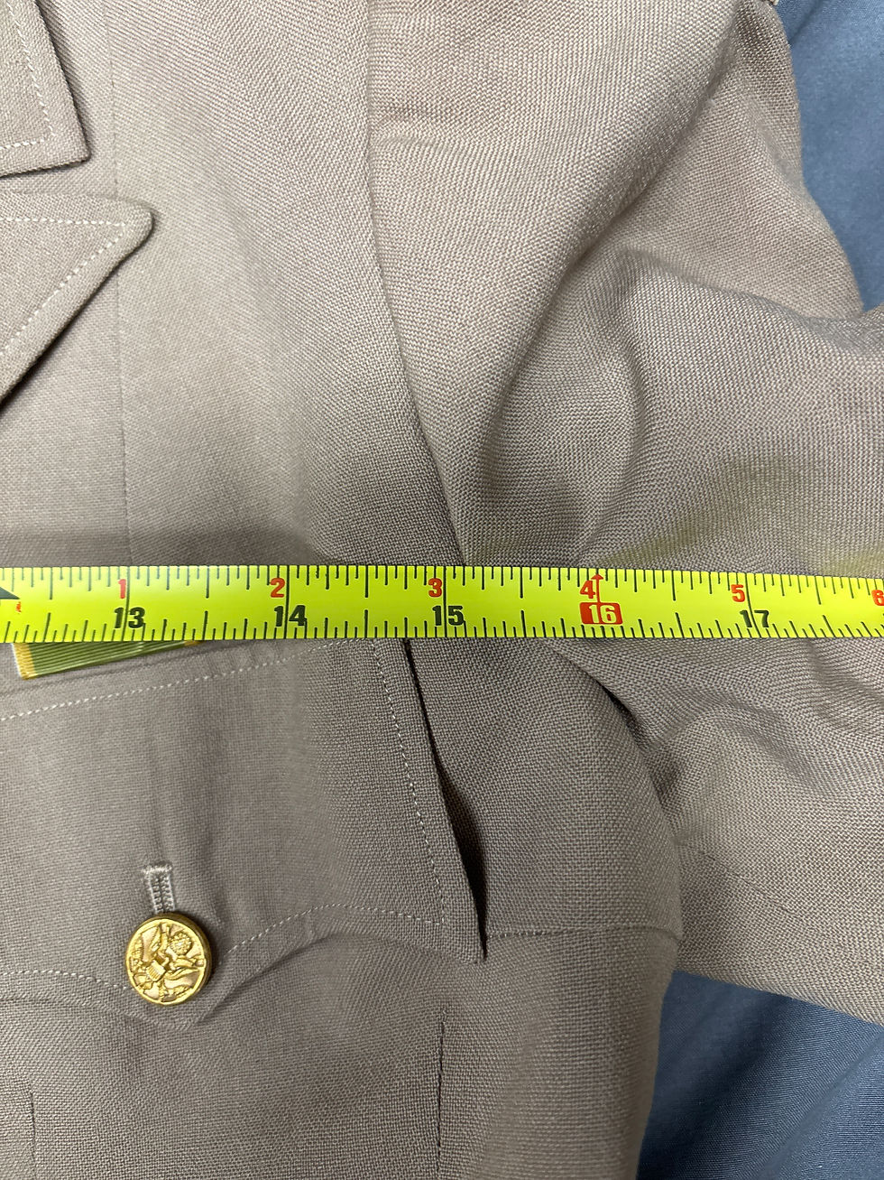 Thumbnail: WWII US WAC TAN WOOL JACKET AND SKIRT