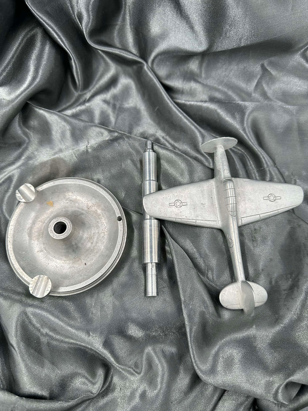 Thumbnail: WWII TRENCH ART ASHTRAY AIRPLANE 