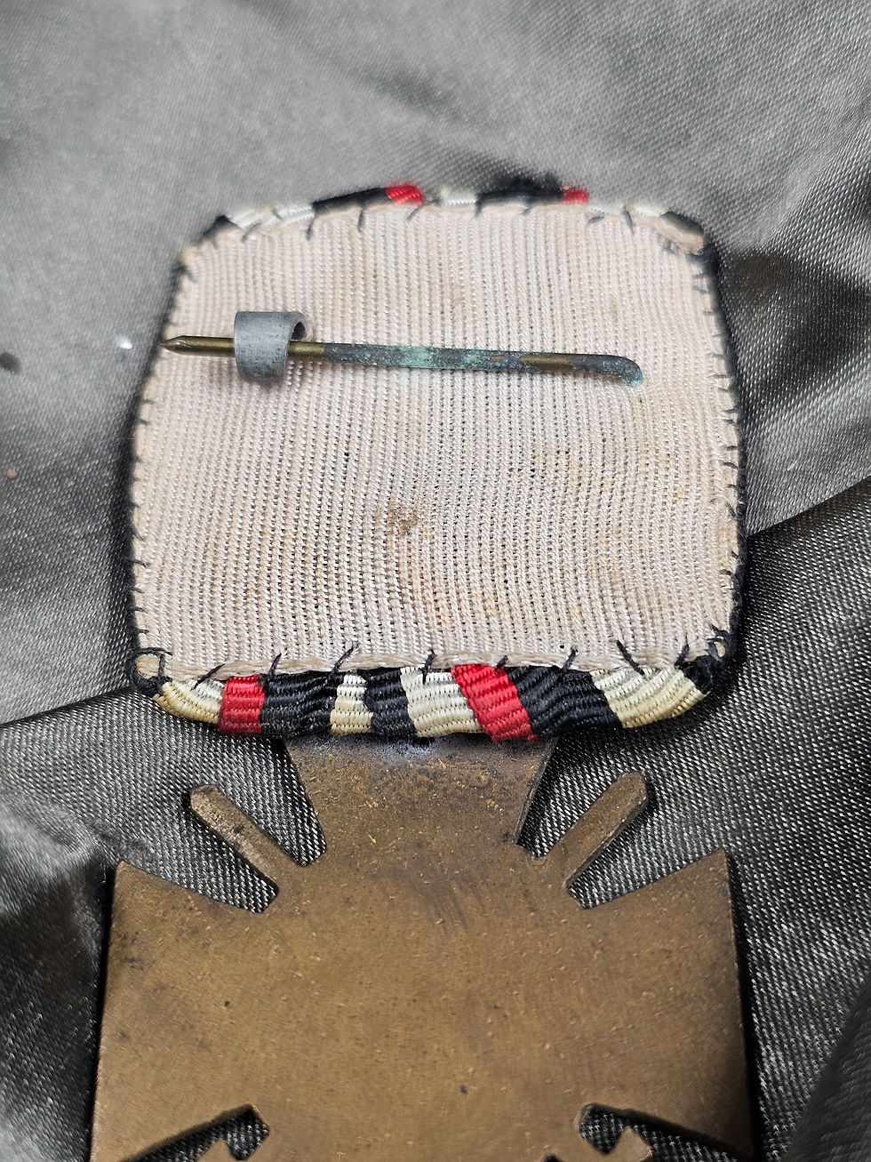Thumbnail: WWI GERMAN HINDENBERG MEDAL ON RIBBON RACK