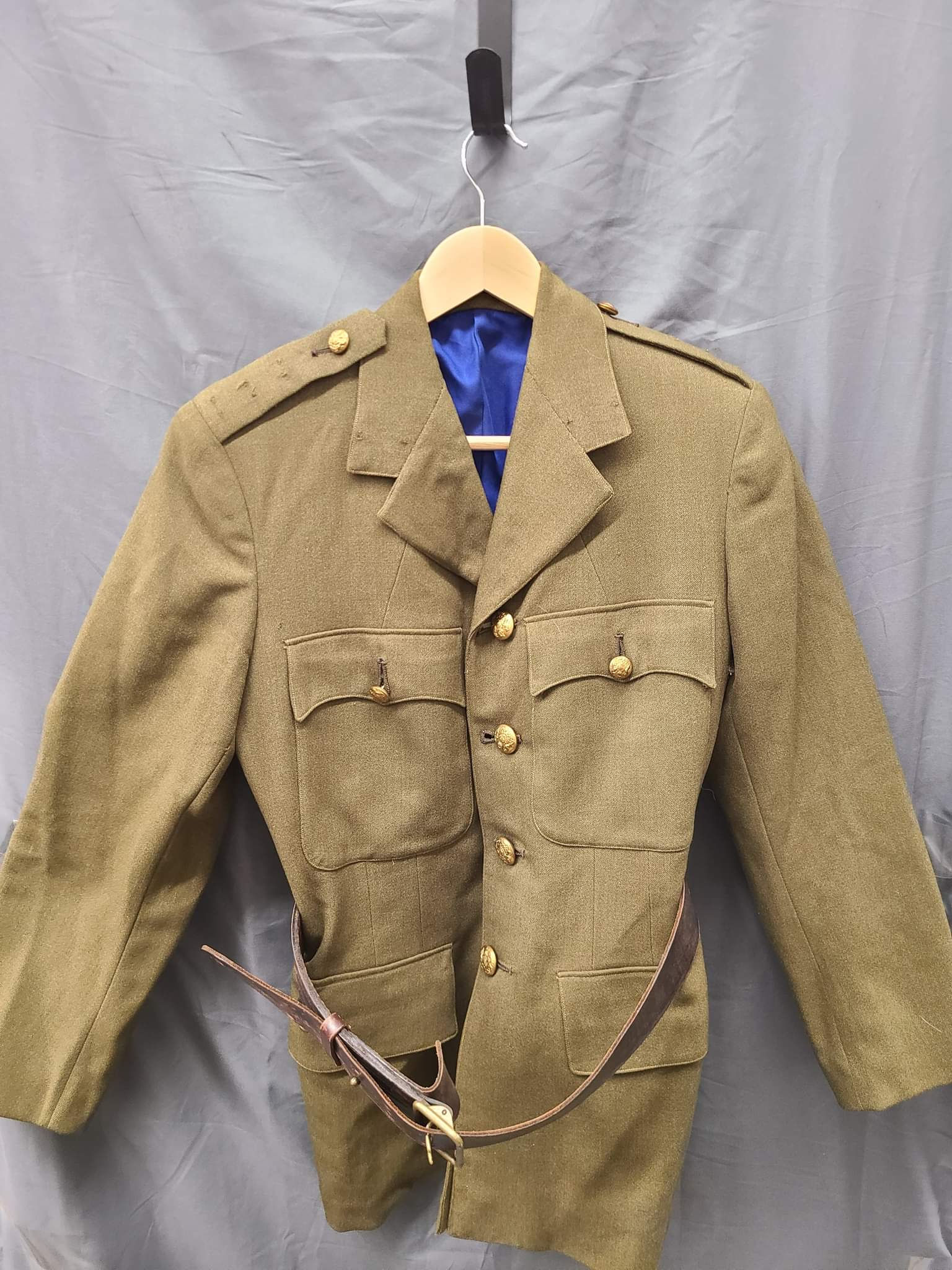 WWII BRITISH ATS WOMEN JACKET & BELT
