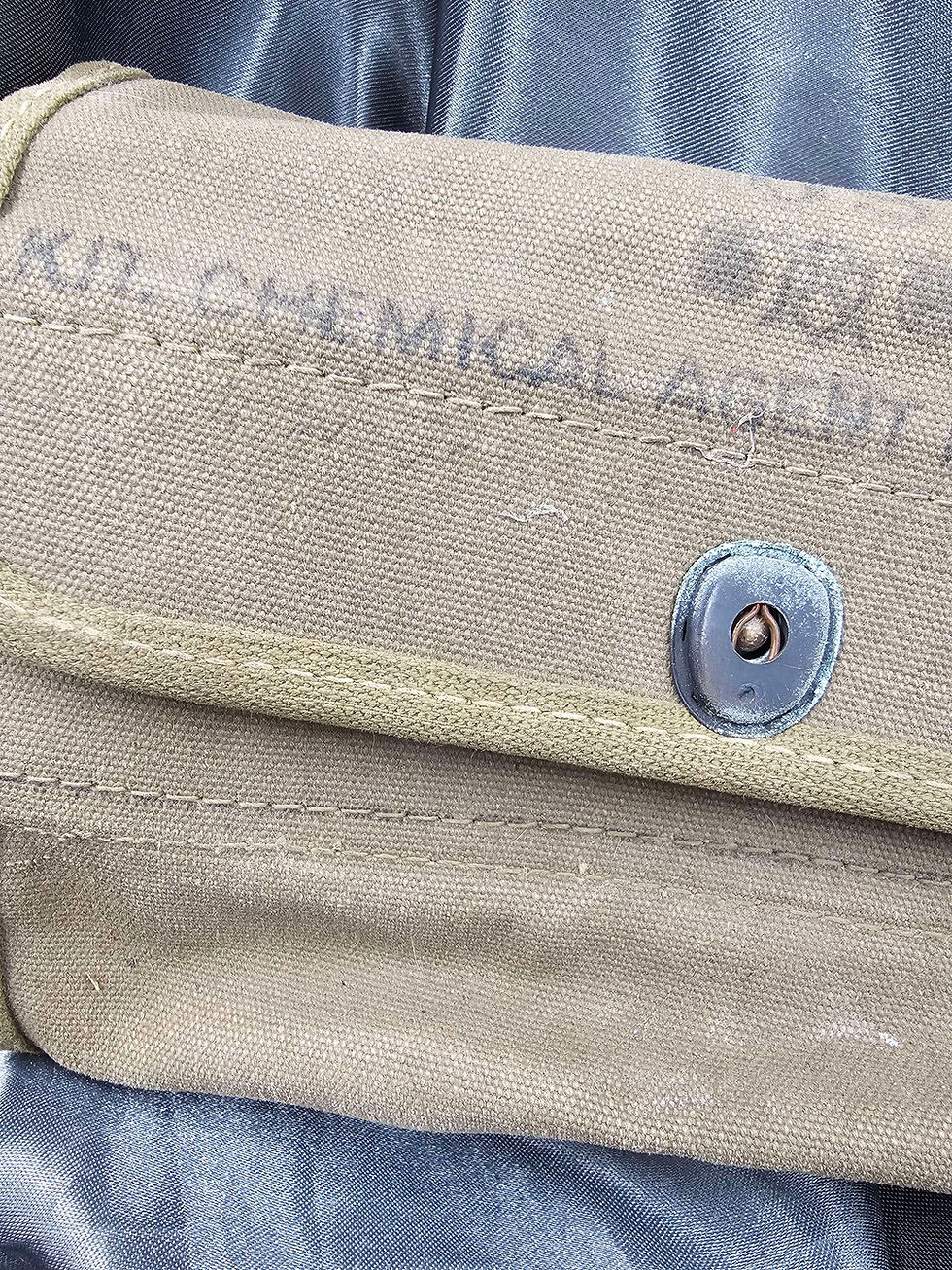 Thumbnail: WWII CHEMICAL TESTING KIT POUCH 