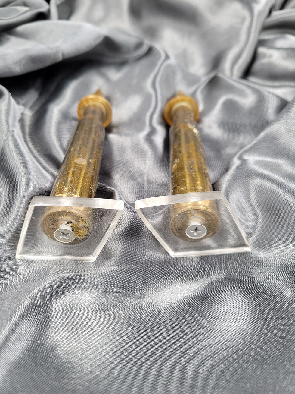 Thumbnail: WWII ERA TRENCH ART SALT & PEPPER SHAKERS