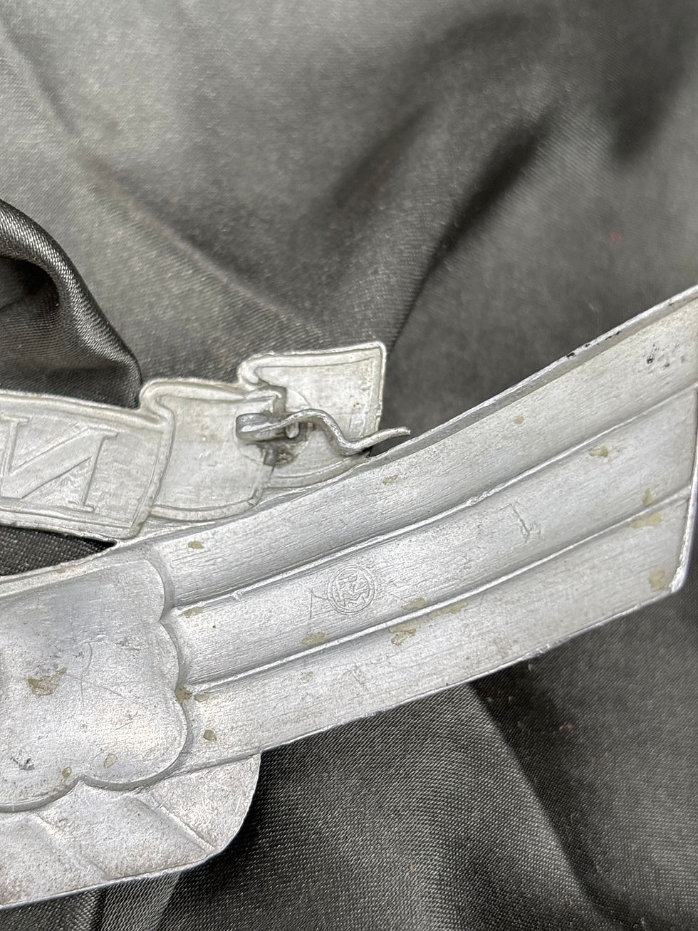 Miniaturbild: WWII GERMAN NSKK 2ND PATTERN CRASH HELMET PLATE 