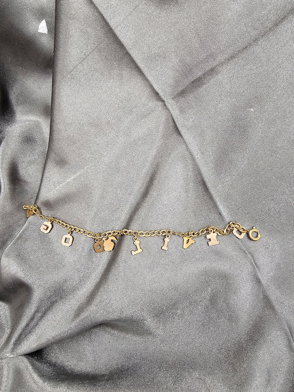 Thumbnail: WWII ERA USMC DEVIL DOG SWEETHEART BRACELET
