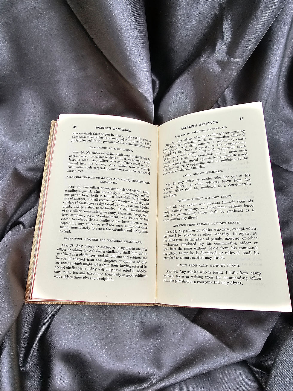 Miniature : US 1913ARMY SOLDIERS HAND BOOK