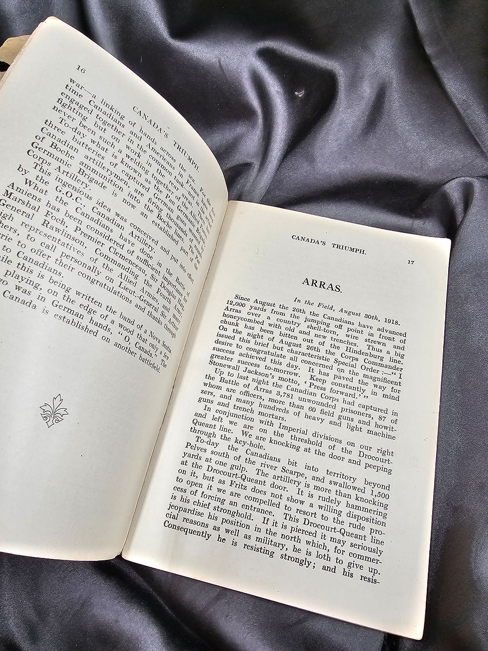 Thumbnail: WWI ERA CANADA'S TRIUMPH BOOK
