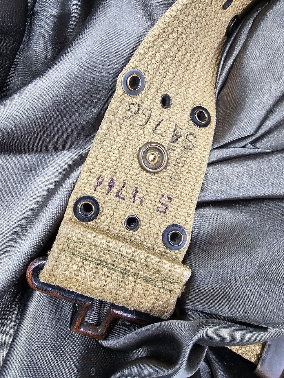 Thumbnail: WWII US PISTOL BELT WITH FIRST AID POUCH