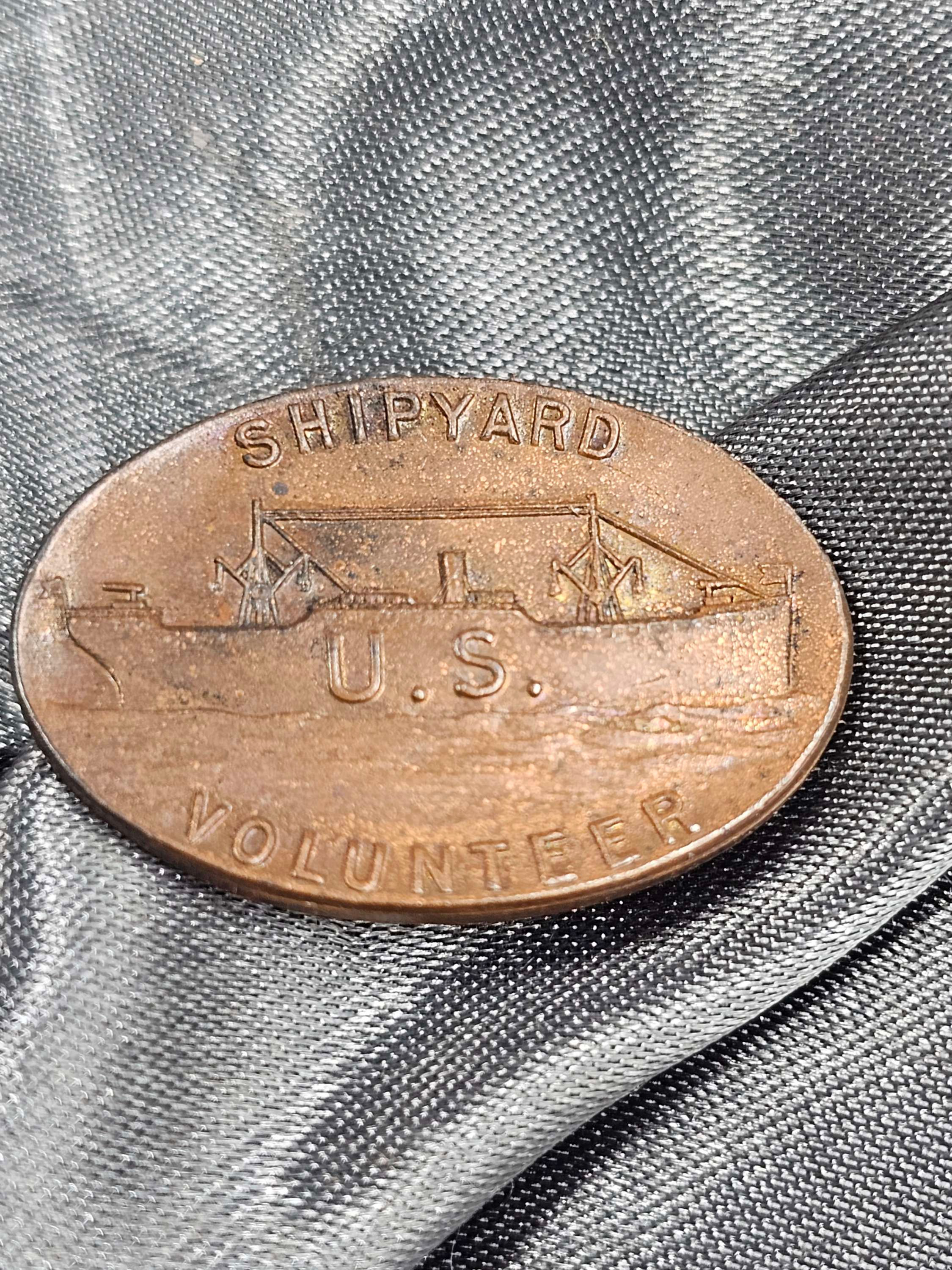 WWI US SHIPYARD VOLUNTEER LAPEL PIN
