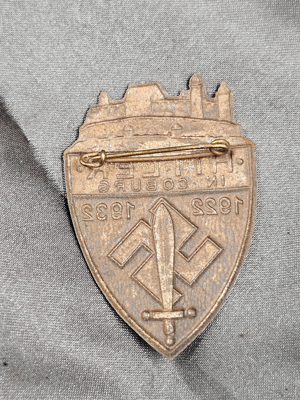 Thumbnail: WWII GERMAN 1922-1932 HITLER IN COBURN TINNIE