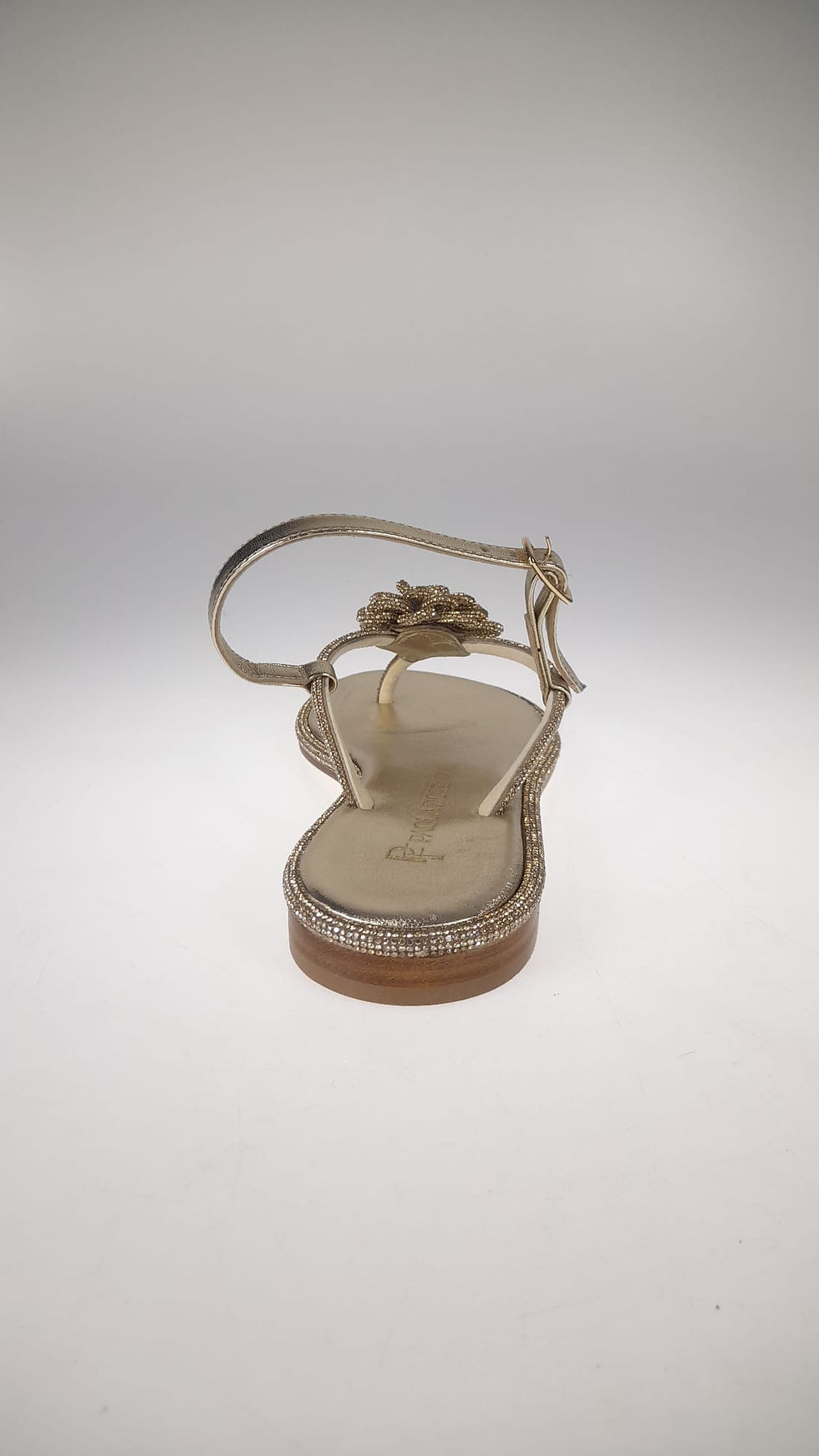 Miniatura: Paola Fiorenza infradito oro fiore 