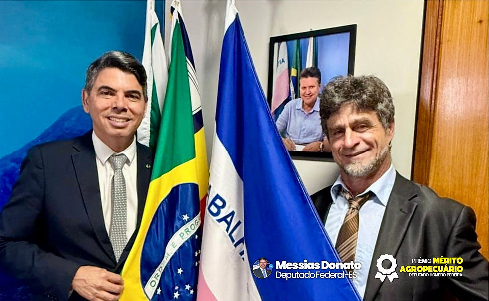 Messias Donato indica Jandir Gratieri, conhecido em todo o Brasil como o Rei do Inhame, para prêmio na Câmara