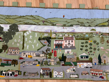 Forget the hype about the Bayeux Tapestry - we have our own Village Hall Tapestry!