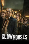 Slow Horses poster cover featuring work by Stunt Action Manikins