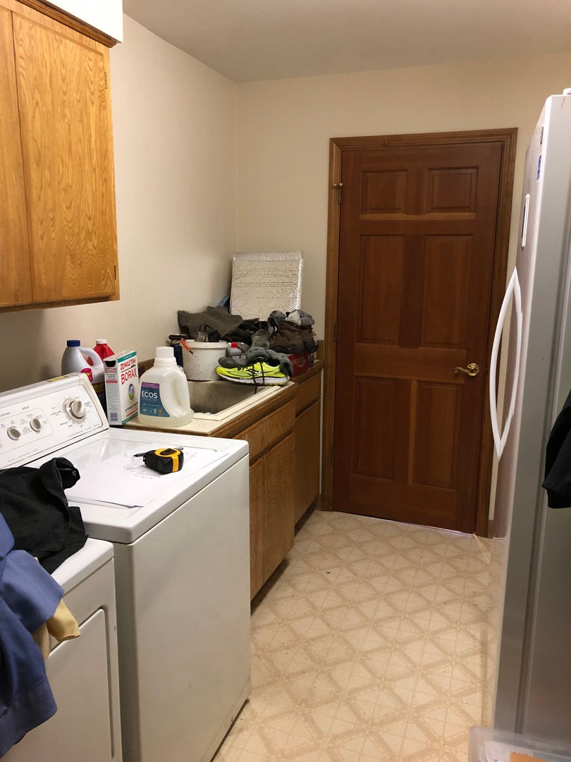 Before: laundry room