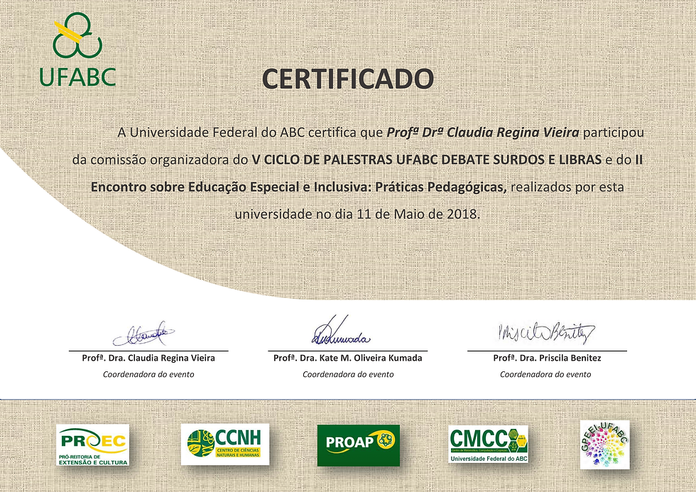 Prof.ª Dr.ª Claudia Regina Vieira