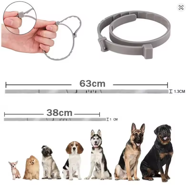 Miniature : Collier antiparasitaire pour animaux de compagnie contre les puces.