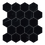 Thumbnail: Nero Marquina 3" Hexagon Honed