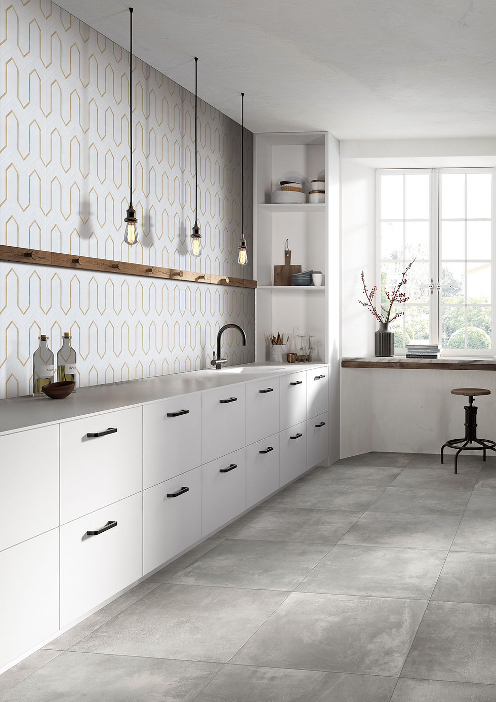 Miniature : Urbanlife™ Oro Thassos Marble Mosaic