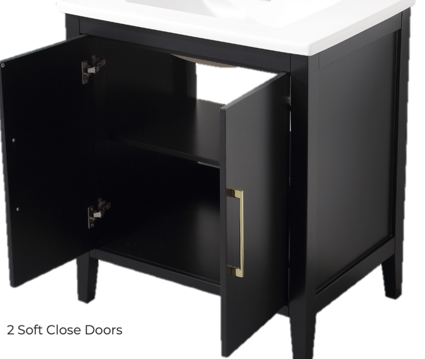 Thumbnail: Aura 30" Vanity - Pearl Black