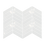 Thumbnail: Porcelain Glazed White 2" x 7" Chevron Gloss Mosaic