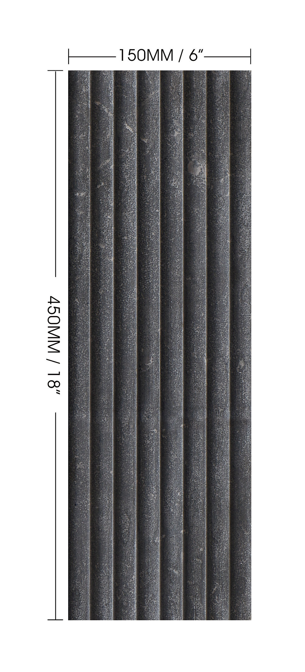 Thumbnail: Mars-Panel™ 6"x18" Outward Gun Powder Honed