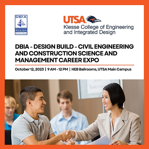 DBIA - Design Build - Civil Engineering and Construction Science and Management Career Expo