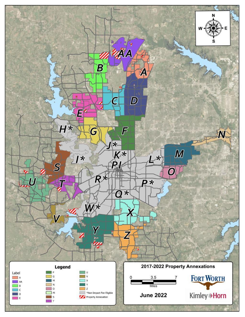 City of Fort Worth Service Fee Areas