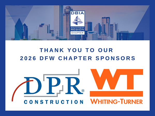 Thank you to the 2026 DFW Chapter Sponsor - Whiting-Turner Contracting Company!