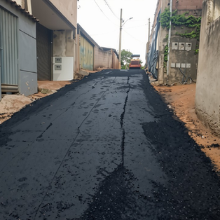 Mais ruas asfaltadas