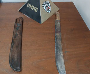 A arma utilizada no crime foi apreendida!