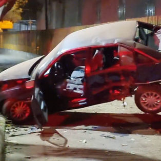 Capotamento na Wilson Alvarenga