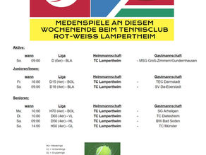 5. Medenspieltag 2025 – Heimspiele beim TC Lampertheim
