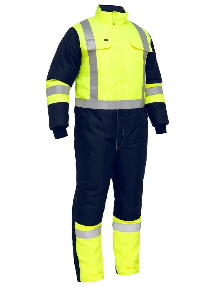 Thumbnail: Bisley X Taped Two Tone Hi Vis Freezer Coverall - Stout