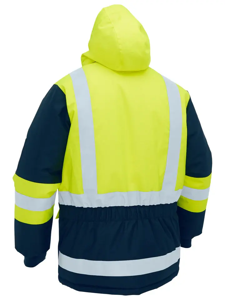 Thumbnail: Bisley H Taped Hi Vis Freezer Hooded Jacket