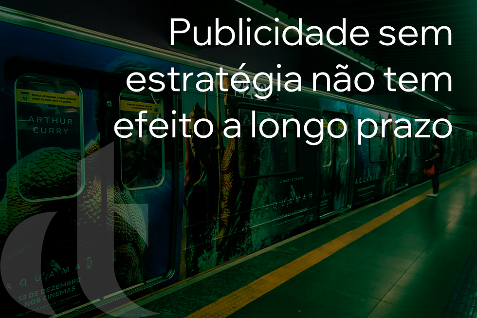 Publicidade sem estratégia não tem efeito a longo prazo