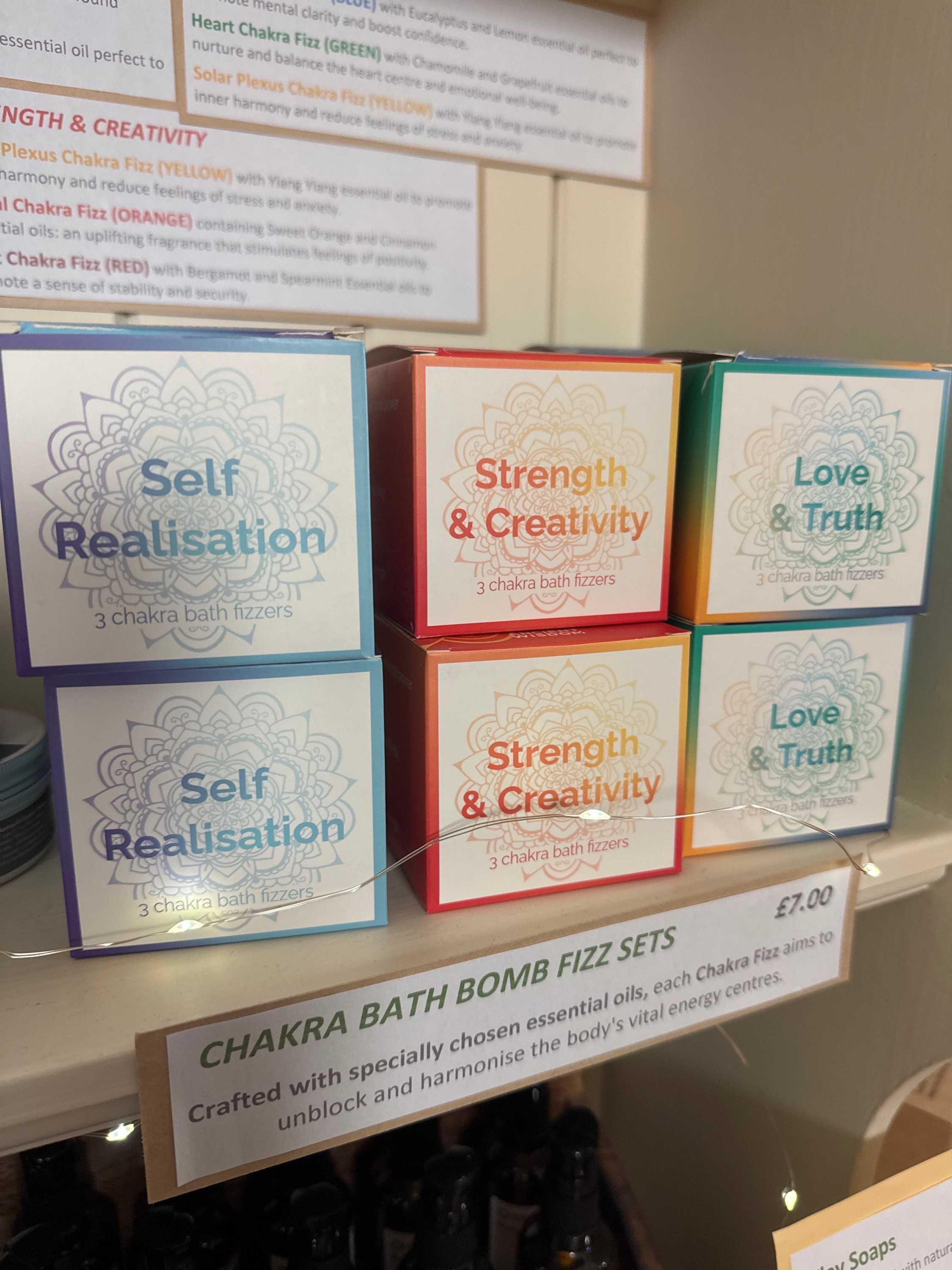 Chakra bath bomb fizz set £7
