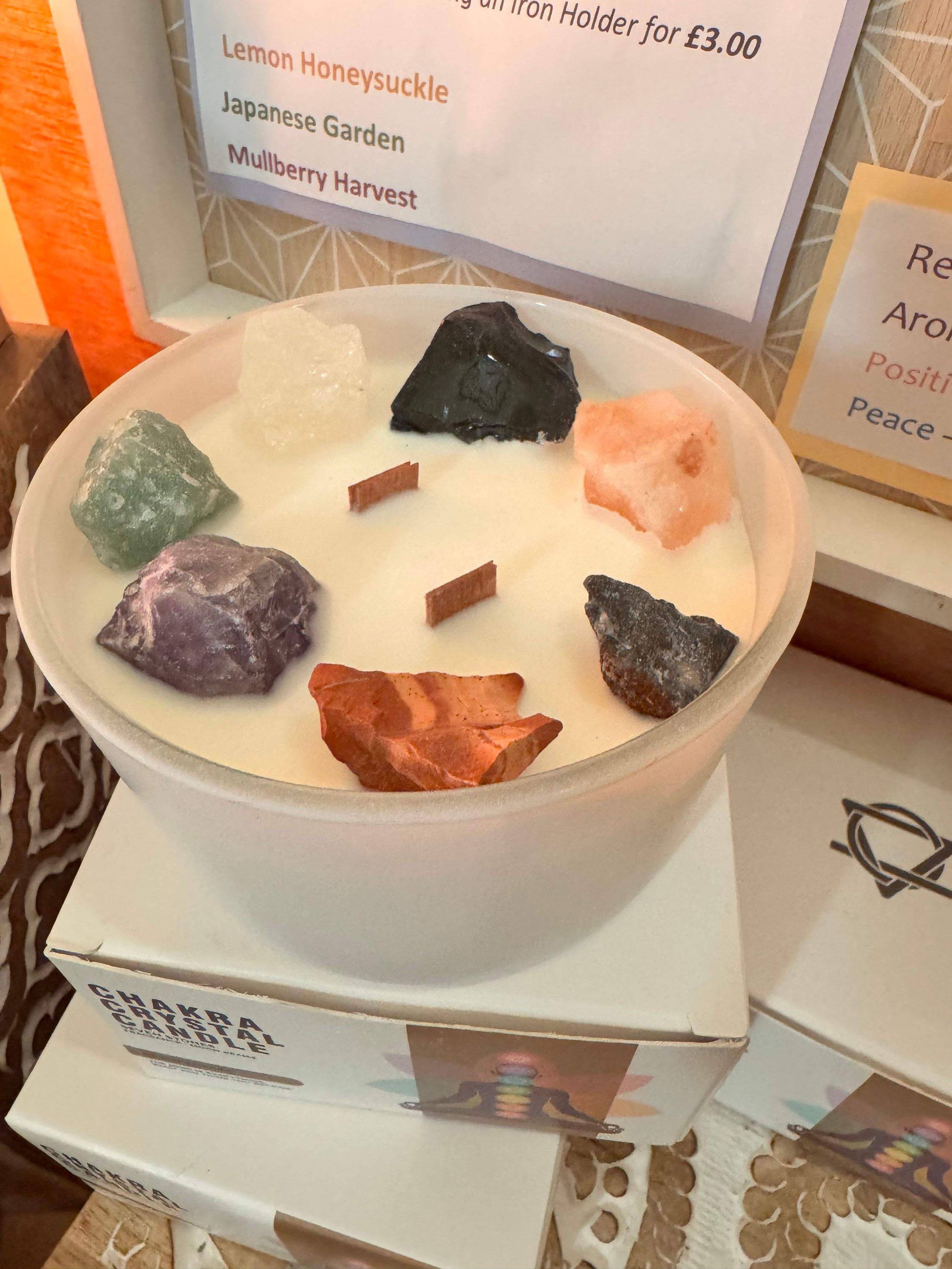 Seven Chakra Harmony Soy Wax Chakra Candles £14